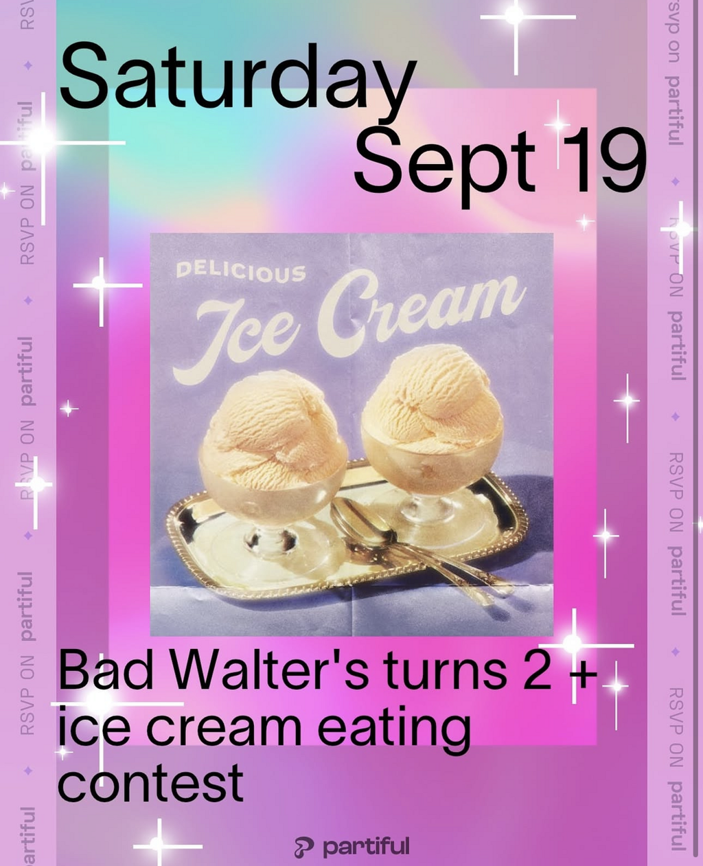 Bad Walter's turns 2 + ice cream eating contest