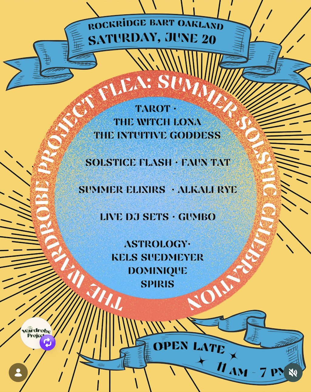 THE WARDROBE PROJECT FLEA: SUMMER SOLSTICE CELEBRATION